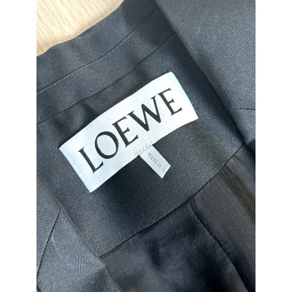 Loewe Long Black Double-Breasted Blazer - New with Tags - Picture 2 of 7